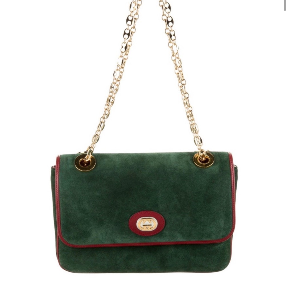 Gucci leather/suede marina shoulder bag